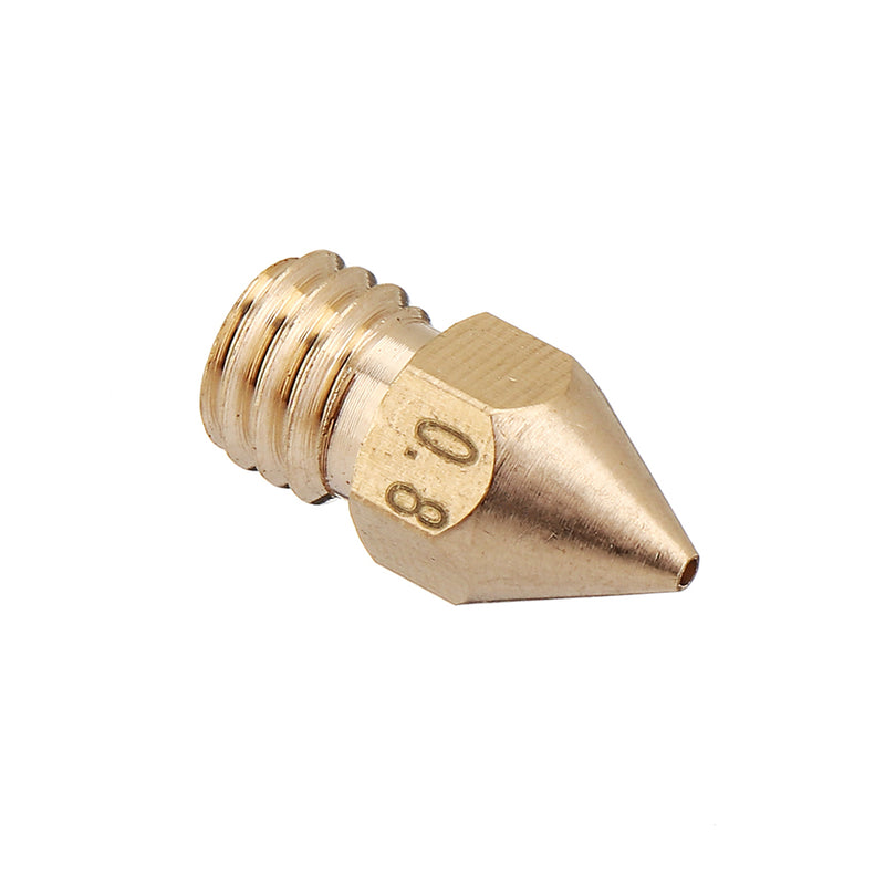 5PCS 1.75mm/0.8mm Copper Thread Extruder Nozzle For 3D Printer
