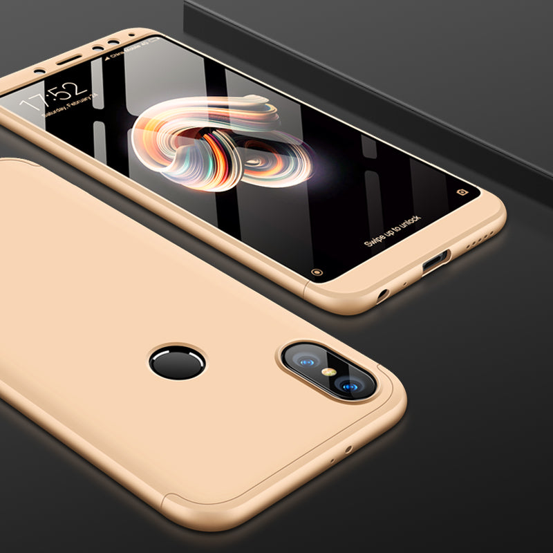 Bakeey 3 in 1 Double Dip 360 Full Protective Case For Xiaomi Redmi Note 5/ Xiaomi Redmi Note 5 Pro