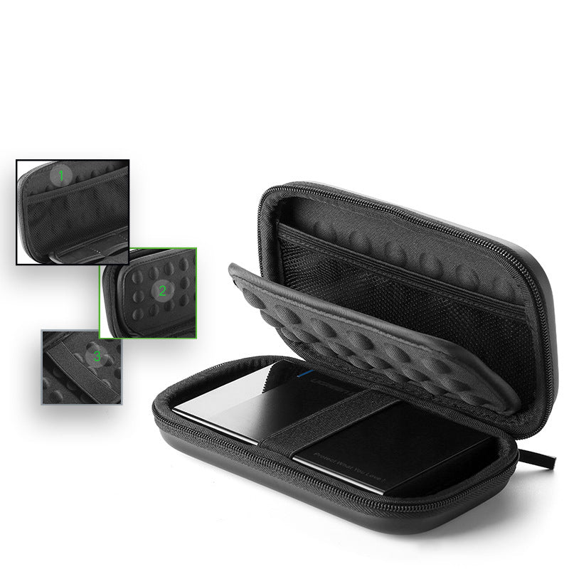 Ugreen LP128 Earphone Protection Storage Case Hard Headphone Organizer Bag For Airpods Earpods Sennheiser Ear Pads Wireless bluetooth Earphone Accessories