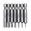 BROPPE 10Pcs Magnetic Hexagon Hex Screwdriver Bits H1.5/H2/H2.5/H3/H4/H5/H6 1/4 Inch Hex Shank Screwdriver Set For Bosch