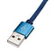 2M 2.4A Micro USB Fast Charging Denim Braided Data Cable For Smartphone Tablet