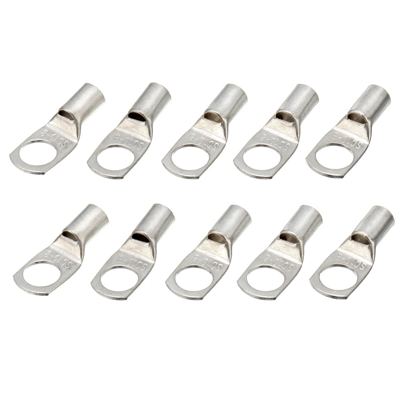 10 Pcs Copper Cable Terminal Lugs Eyelets Ring Crimp Terminals Connectors Wiring Connectors kit