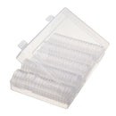 Coin Collection Box 100PCS 30MM Round Coin Case Transparent Storage Box Plastic Organizer Container