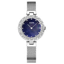 DOM G-1279 Crystal Casual Style Ladies Wrist Watch Mesh Steel Band Quartz Watch