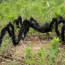 5FT/150cm Hairy Giant Spider Decorations Huge Halloween Outdoor Decor Toys for Party