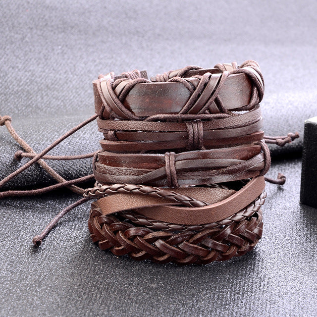 Retro Punk Combination Multi-layer Trend Bracelet