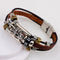 Vintage Leather Trendy Dragon Charming Bracelet Zinc Alloy Chain Bangle for Men