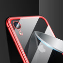 Rock Magnetic Adsorption Tempered Glass Metal Protective Case For iPhone XR