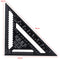 Raitool AR01 43X30X30cm Metric Aluminum Alloy Triangle Ruler Black Triangular Ruler