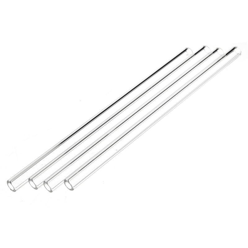 4Pcs 200mm OD 10mm 2mm Thick Wall Borosilicate Glass Blowing Tube