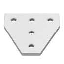 Machifit Aluminum 5 Holes T Shape Join Plate Corner Bracket for 2020 V-slot Aluminum Profile