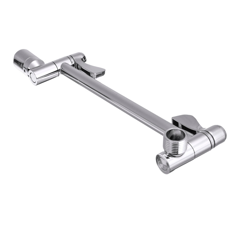11" Solid Brass Height & Angle Adjustable Extension Shower Wall Arm Bathroom