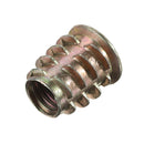 Suleve MXZN2 80Pcs M4/M5/M6/M8/M10 Zinc Alloy Wood Furniture Hex Socket Drive Head Threaded Insert Nut Internal and External Nut