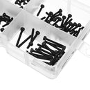 Suleve M2CH2 M2 Carbon Steel Allen Bolt 4-16mm Hex Socket Cap Screw Metric Assortment Kit 180pcs