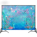 3x5FT 5x7FT Vinyl Mermaid Underwater Sea Star Photography Backdrop Background Studio Prop