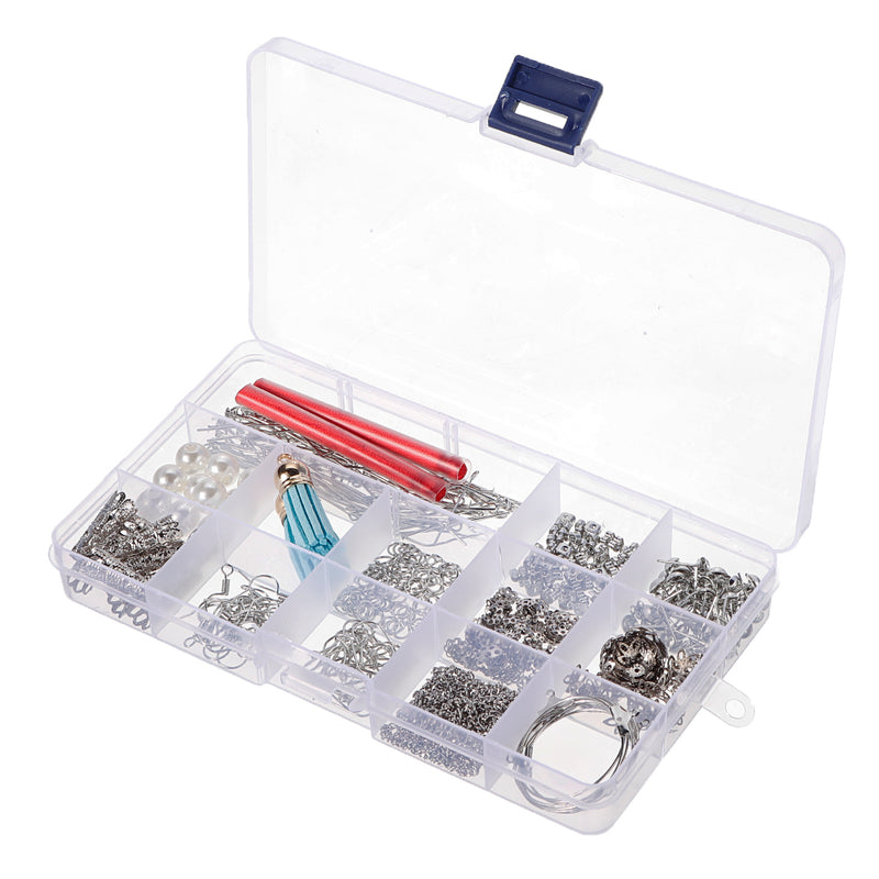 480Pcs Jewelry Making Kit DIY Earring Findings Hooks Beads Mixed Handcraft Accessories