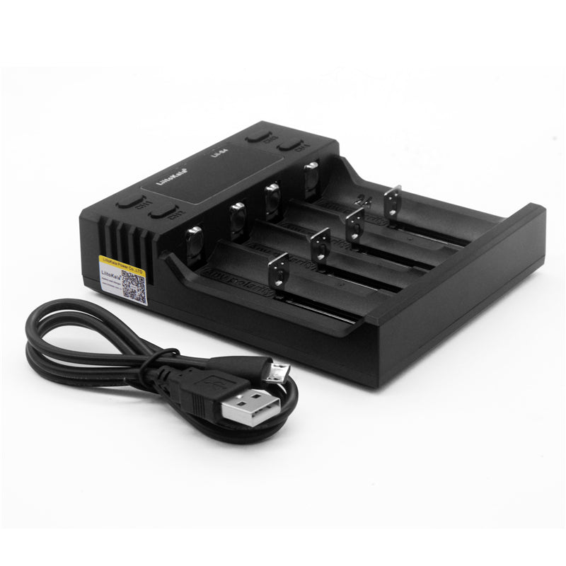 LiitoKala LII-S4 LCD Battery Charger 3.7V 18650 18350 18500 16340 21700 20700B 20700 14500 26650