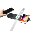 Bakeey 3 IN1 Qi Wireless Charger Pad for For Apple Watch 4 3 2 1 for iPhone X XR Xs Max Fast Wireless Charger Pad