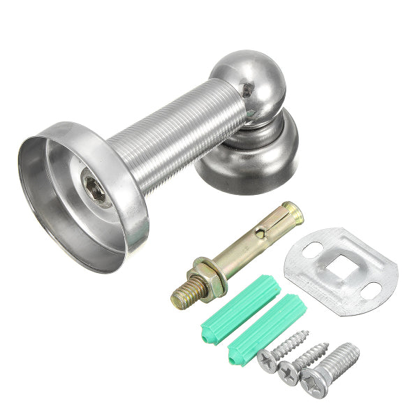 Silver Stainless Steel Magnetic Catch Door Stopper with Parts Accessories