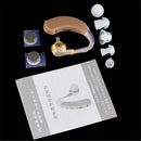 Portable Digital Tone Hearing Aids Aid Deaf-aid Behind The Ear Sound Earphone Amplifier Adjustable with 4 Earplugs