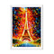 Miico Hand Painted Oil Paintings Eiffel Tower Scenery Wall Art For Home Decoration
