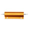 RX24 100W 8R 8RJ Metal Aluminum Case High Power Resistor Golden Metal Shell Case Heatsink Resistance Resistor