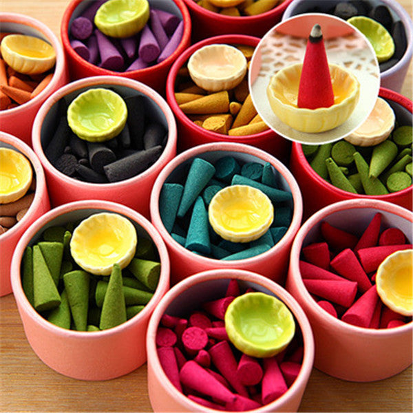 25PCS Thai Tower Fragrance Incense Cone Plant Incense Burner Pure Flavor