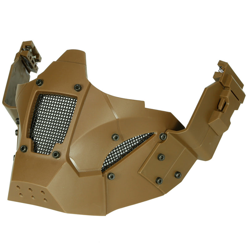 WoSporT MA-95 Module Anti-shock Tactical Half Mask Suitable For AF Helmet Riding