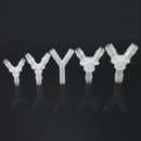 1pcs Y Shape Plastic Hose Pipe Coupler Connector Joiner Fitting Home Air Water Fuel