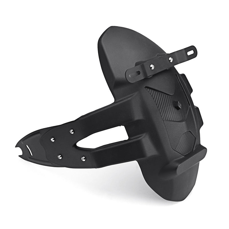 Black PVC Motorcycle Rear Wheel Cover Fender Splash Guard Mudguard Bracket Solid
