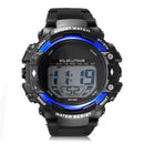 SKMEI 1129 Men Waterproof Sport Army Alarm Date Solar Power Black Wrist Watch Digital Watch