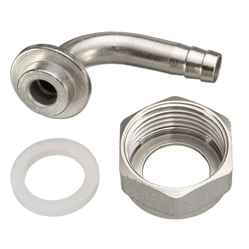 Brewing Faucet Connector 90 Degree Tail Pipe Elbow Six Angle Nut Washer Gasket Thread Standard 5/8 Inch Barware