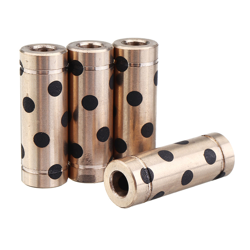4Pcs UM2 UM3 6x12x35mm Inlaid Graphite Copper Sleeve Bearing for 3D Printer