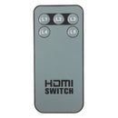 5 Port 4K 3D 1080P Video HD Switch Switcher Splitter with Remote for HDTV PS3