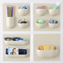 Wall Storage Basket Bathroom Kitchen Study Creative Hanger Holder Multifunctional Box Organizer