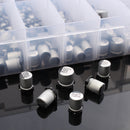 400pcs 24Value 1uF~1000uF SMD Aluminum Electrolytic Capacitors Assortment Kit With Box