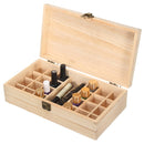 25 Grids Wooden Parts Storage Box