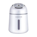 QW-Q008 Portable Air Humidifier 330ML 3 in 1 USB Car Mist Humidifier Office Desktop Air Purifier Refresher with USB Fan and LED Light for Office Car Bedroom Hotel Travelling