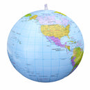PVC Inflatable Globe Beach Ball Geography 16Inch World Map Educational Toys