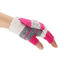 Electric Heated Gloves Warm USB Powered Heating Motorcycle Skiing Black/Rose Red