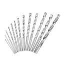 Drillpro 13pcs 1.5-6.5mm HSS Twist Drill Bit Set High Speed Steel Straight Shank Twist Drill Bit