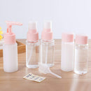 7Pcs/Set Travel Refillable Bottles Set Leak Proof Plastic Squeeze Refillable Containers Tubes