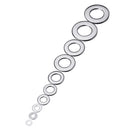 Suleve MXSW8 400Pcs Stainless Steel Flat Washer Assortment Set M2/2.5/3/4/5/6/8/10