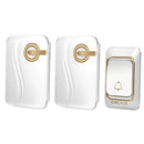 CACAZI Wireless Doorbell Battery-operated Waterproof with 4 Levels Volume Door Chime 200 Meters