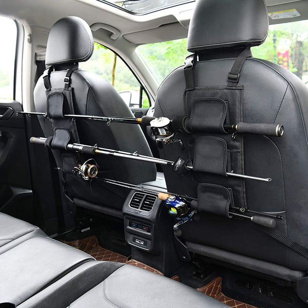 2 X Car Carrier Fishing Rod Holder Rest For Vehicle Backseat 3 Poles Tackle Tools