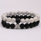 Vintage Matte Stone Beaded Bracelet 8MM Beaded Bracelet For Men