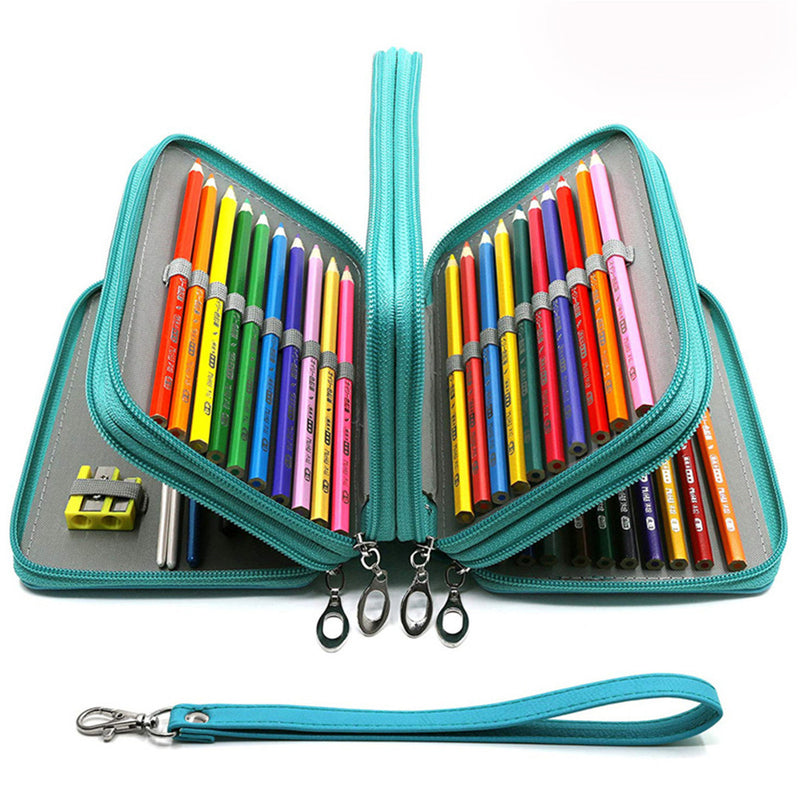 Kawaii School Pencil Case 72 Holes Penal Pencil Case for Girls Boys Pen Bag Large Cartridge Penalties Big Box Stationery Pouch