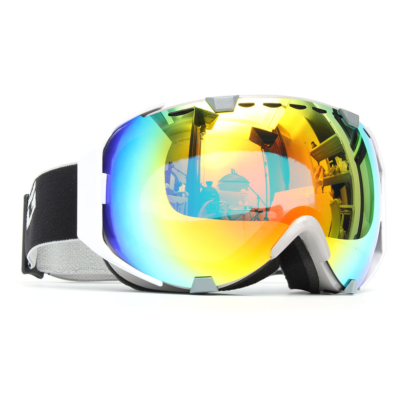 Windproof Anti Fog UV Protective Ski Goggles Spherical Motorcycle Racing CRG105-9A