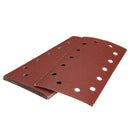 10pcs 115mm x 230mm 14 Holes Abrasive Sanding Paper 60/80/120/240 Grit Sand Paper