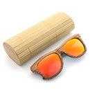 Zebra Wood UV400 Outdoor Polarized Sunglasses Handmade Retro Cycling Sunglasses For Men Women